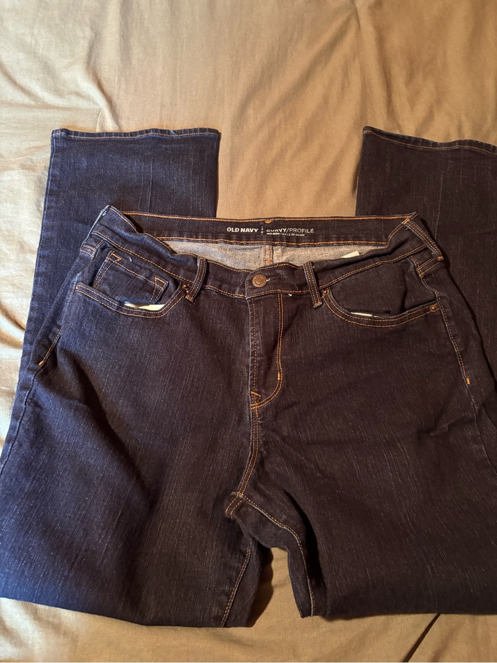 Old Navy Women’s Dark Blue Straight Leg Jeans